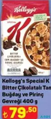 KELLOGG'S SPECİAL K BİTTER ÇİKOLATALI TAM BUĞDAY VE PİRİNÇ GEVREĞİ 400 G